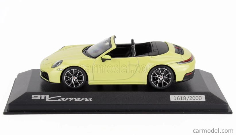 Minichamps Porsche 911 992-2 Carrera Cabriolet Open 2024 1:43 Cartagena Žlutá