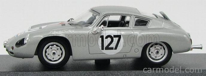 Najlepší model Porsche Abarth Coupe N 127 Tour De France 1961 Bouchet - Aury 1:43 Silver