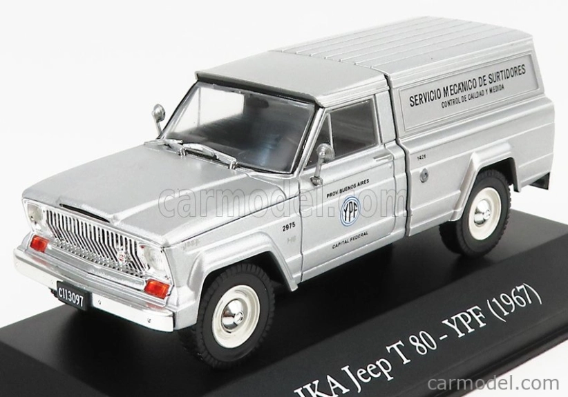 Edicola IKA Jeep T80 Ypf Servicio Mecanico De Surtidores 1967 1:43 Strieborná