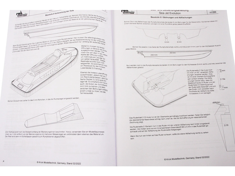RC stavebnice ROMARIN Sea-Jet Evolution kit