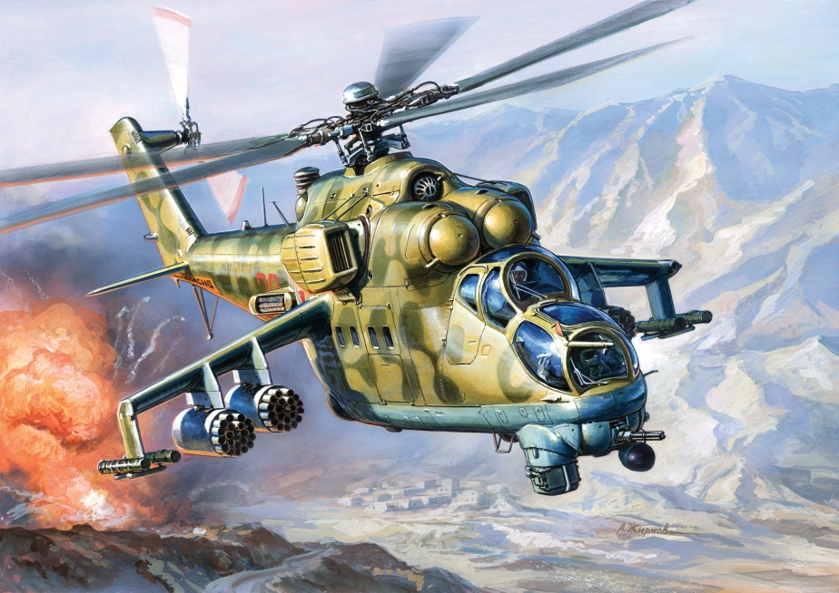 Zvezda Snap Kit – Mil Mi-24 VP (1:144)
