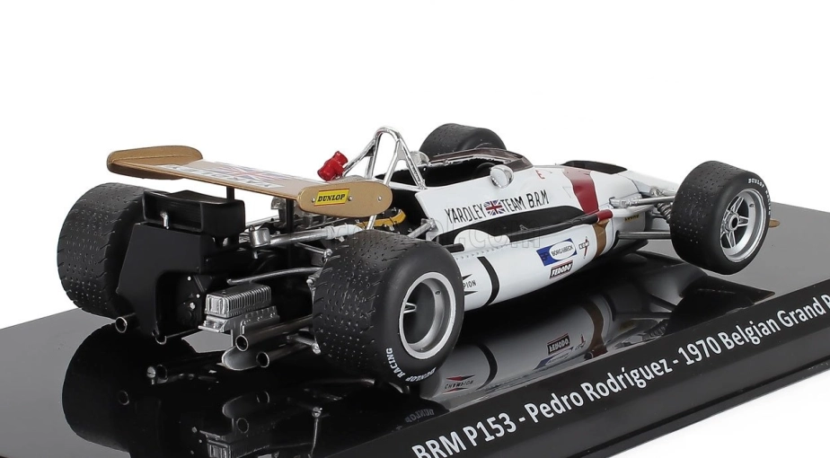 Edicola BRM - F1 P153 N 1 Belgium GP 1970 Pedro Rodriguez - Blister Box 1:24 White Gold