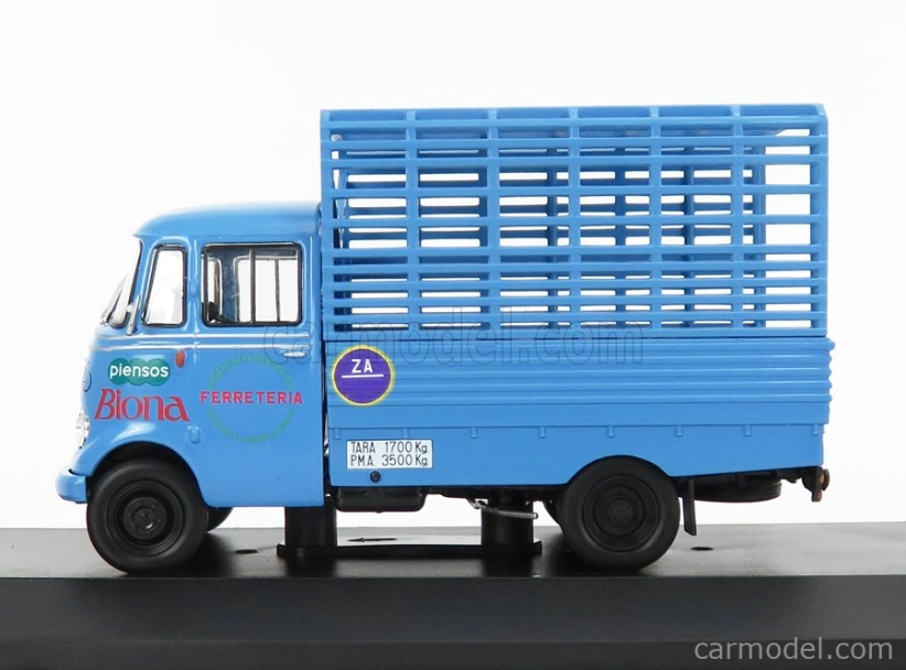 Edicola Mercedes benz L319d Truck Piensos Biona 1963 1:43 Light Blue