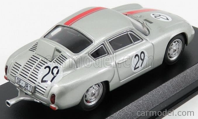 Najlepší model Porsche 356b Carrera Abarth N 29 1000km Nurburgring 1963 Rank - Wutherich 1:43 Silver Red