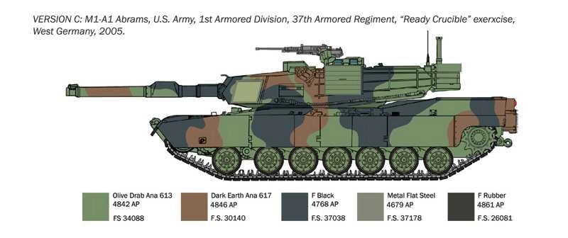 Italeri Tank M1a1 Abrams Military Tank 1:35 /