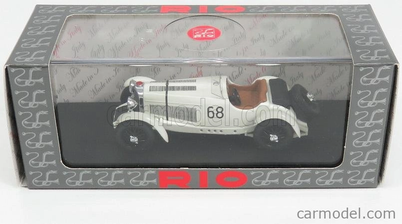 Rio-models Mercedes benz Sskl Spider N 68 Víťaz Corsa Dello Stelvio 1932 Hans Stuck 1:43 Biela