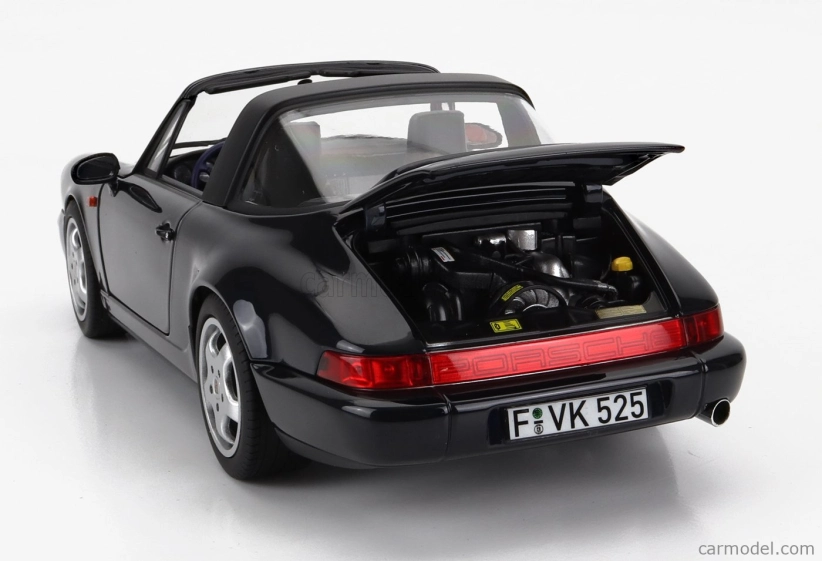 Norev Porsche 911 964 Carrera 4 Targa 1991 1:18 Modrá