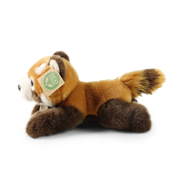 Rappa Plyšová panda červená ležiaca 20 cm ECO-FRIENDLY