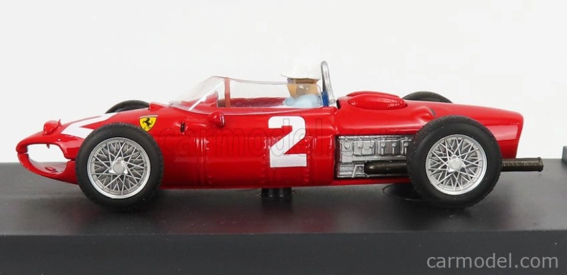 Brumm Ferrari F1 156 N 2 Italy Gp Phil Hill 1961 World Champion - With Driver Figure 1:43 Red