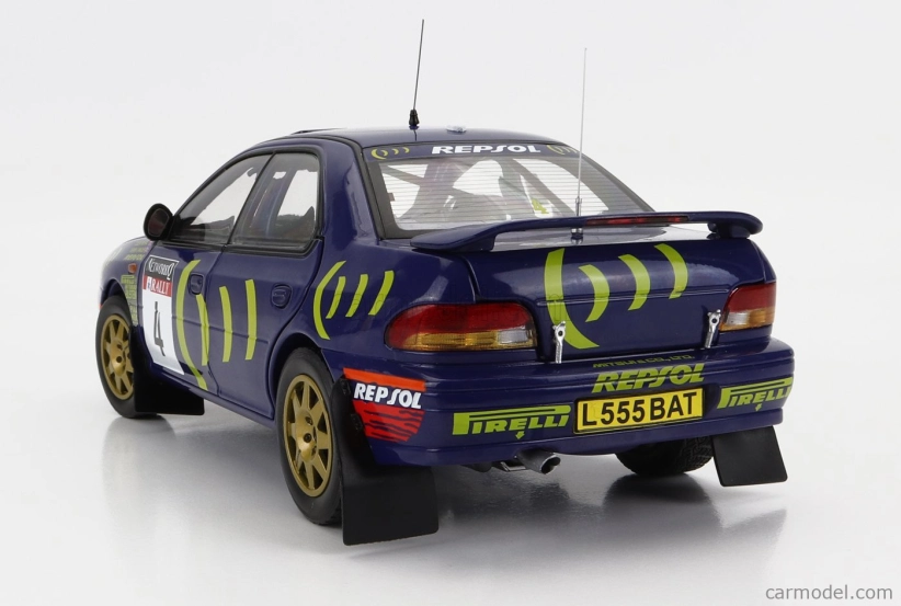 Sun-star Subaru Impreza 555 N 4 Winner Rally Rac Lombard 1995 C.mcrae - D.ringer 1:18 Blue