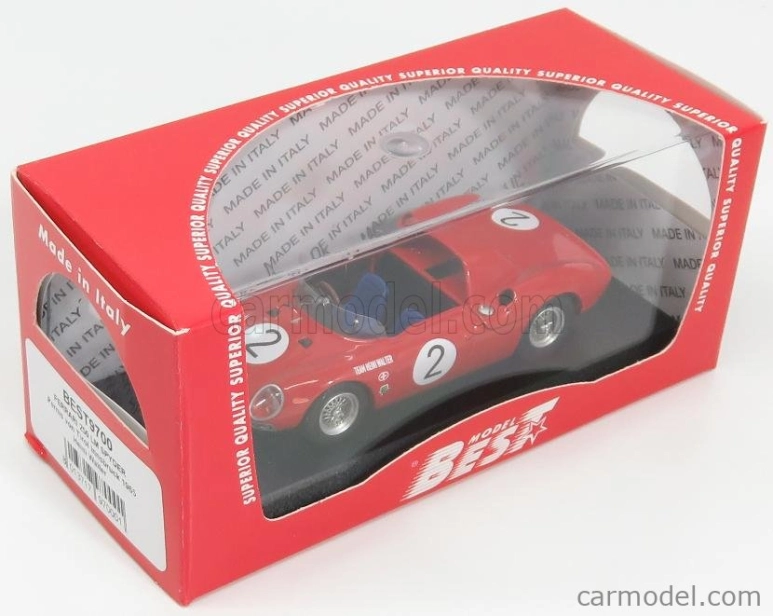 Najlepší model Ferrari 250lm Spider N 2 Trieda víťazov Pernis Von Tirol Innsbruck 1965 H.walter 1:43 Červená