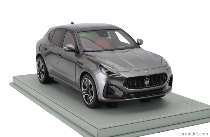 Bbr-models Maserati Grecale Folgore Suv 2022 - Con Vetrina - With Showcase 1:18 Grigio Lava - Grey Met