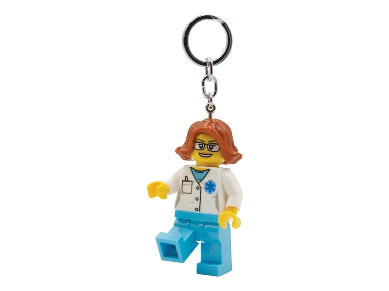 LEGO svietiaca kľúčenka – Ikonická doktorka