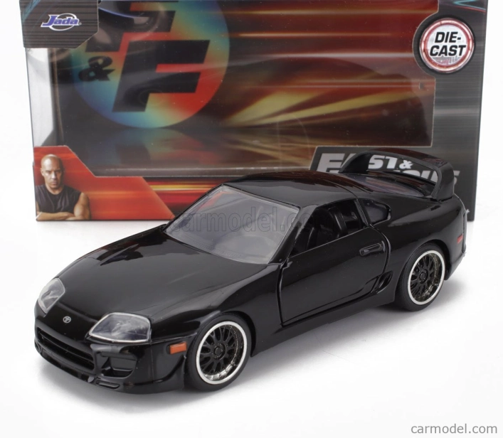 Jada Toyota Brian's - Paul Walker - Brian O'conner - Supra 1995 - Fast & Furious 1:32 Black