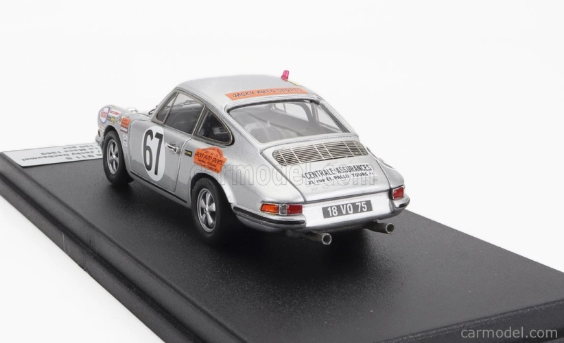 Trofeu Porsche 911s Coupe 1991cc S6 Team J.farjon N 67 24h Le Mans 1969 Philippe Farjon - Jacky Dechaumel 1:43 Silver