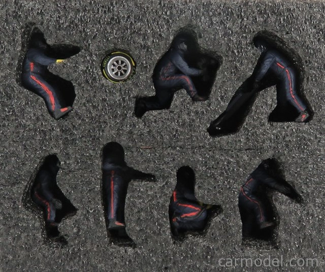 Americké diorámy Figúrky F1 Set 1 2020 - Dioráma Pit-stop Set 7 X Meccanici - Mechanics - With Decals 1:43 Matt Blue Red