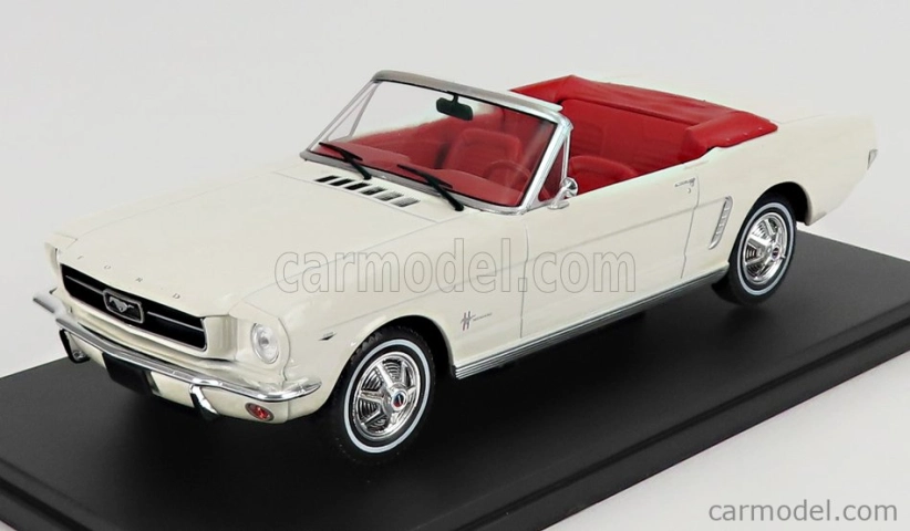 Edicola Ford usa Mustang Cabriolet Open 1965 1:24 Biela