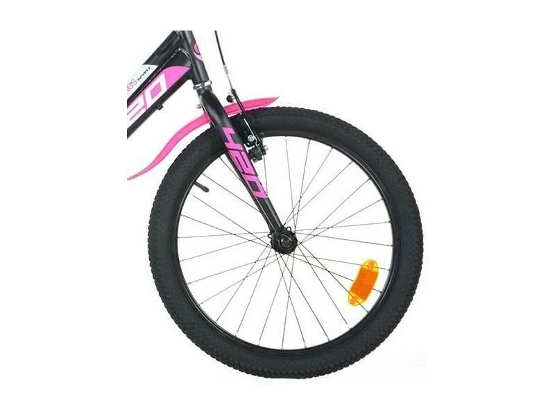 DINO Bikes - Dětské kolo 20" Aurelia černo/růžové