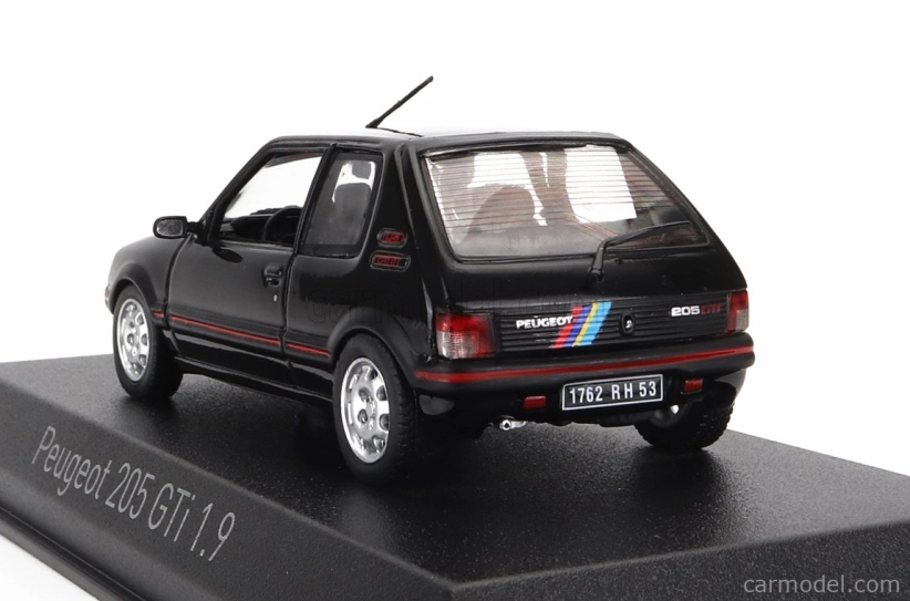 Norev Peugeot 205 1.9 Gti 1992 - With Pts Decals 1:43 Black