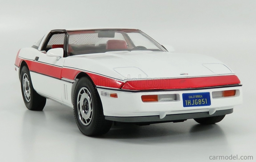 Greenlight Chevrolet Corvette C4 The A-team 1984 1:18 Bílá Červená