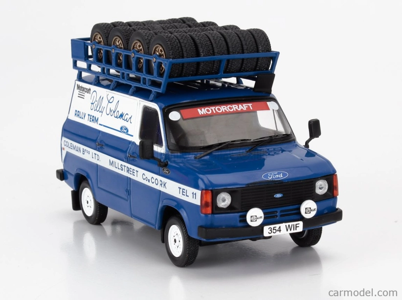 Ixo-models Ford england Transit Mki Van Team Billy Coleman Rally Assistance 1975 1:43 Modrá biela