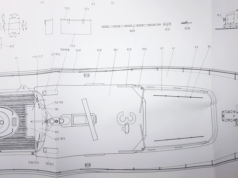 ROMARIN policajný čln W3 s doplnkami 1:25 kit