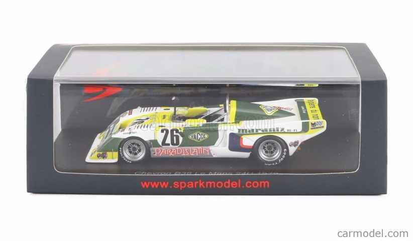 Spark-model Chevron B36 2.0l S4 Team Societe Racing N 26 24h Le Mans 1979 Michel Dubois - Marc Menant - Pierre Francoise Rousselot 1:43 Biela Čierna Žltá