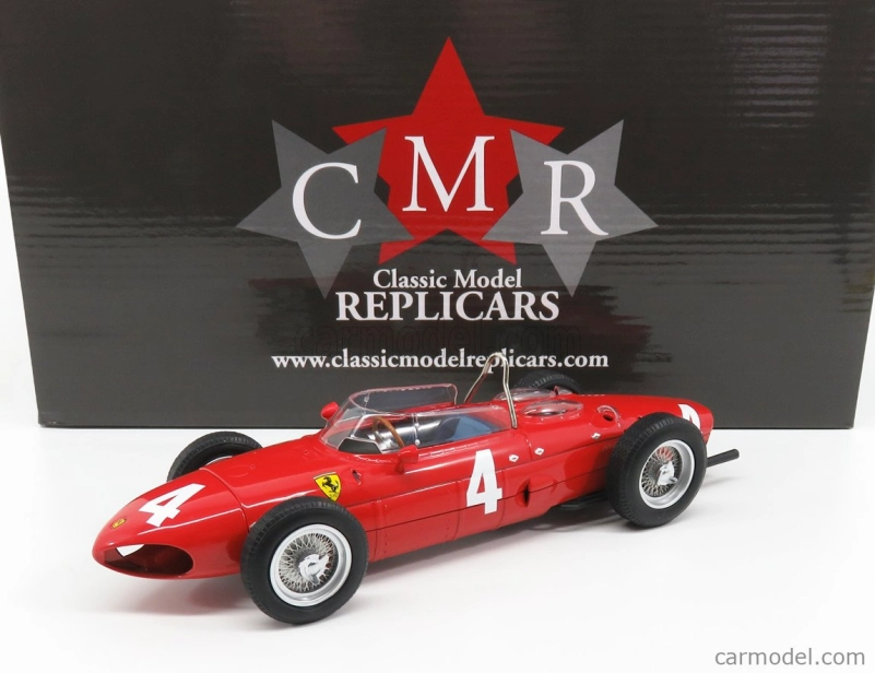 Cmr Ferrari F1 Dino 156 Sharknose N 4 World Champion Winner Belgian Gp Phil Hill 1961 1:18 Red