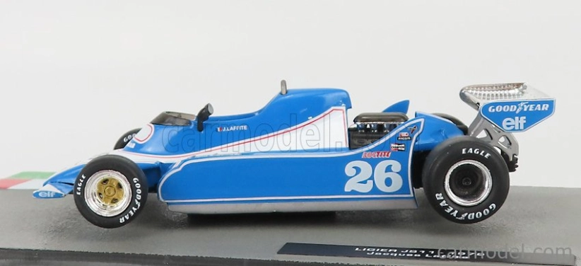 Edicola Ligier F1 Js11 N 26 Sezóna 1979 Jacques Laffite 1:43 Modrá biela