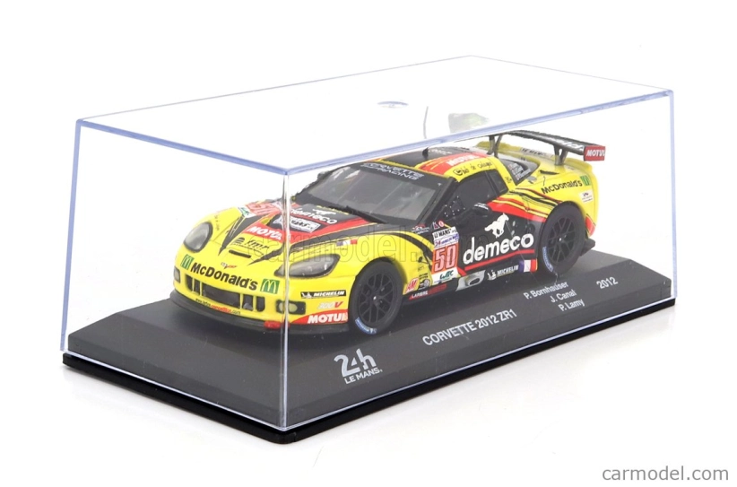 Edicola Chevrolet Corvette C6 Zr1 5.5l V8 Team Larbre Competition N 50 Winner Lmgte-am Class 24h Le Mans 2012 Patrick Bornhauser - Julien Canal - Pedro Lamy 1:43 Žlutá Černá Červená
