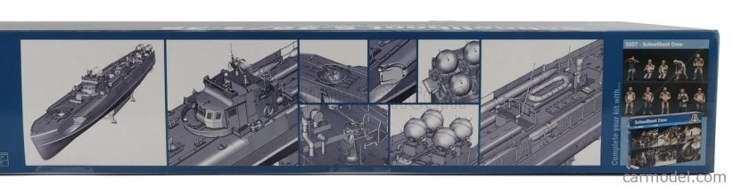 Italeri Boat S-boot S-26/s-38 Motosilurante Navy Military 1945 - Lungh.lenght Cm 99.9 1:35 /