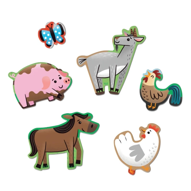 Mudpuppy Podlahové puzzle Farm Friends 25 dielikov