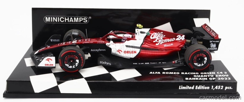 Minichamps Alfa romeo F1 C42 Team Orlen Racing N 24 1:43, bíločervená