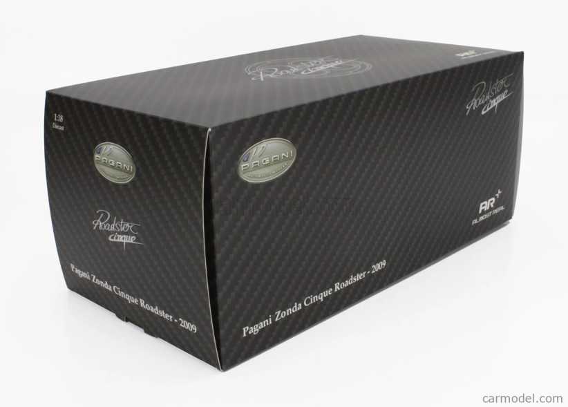 Almost-real Pagani Zonda 5 Cinque Roadster 2009 1:18 Červený Černý Uhlík