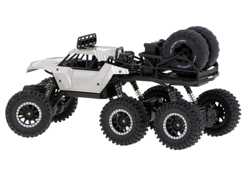 RC crawler Pick up 6x6, stříbrná