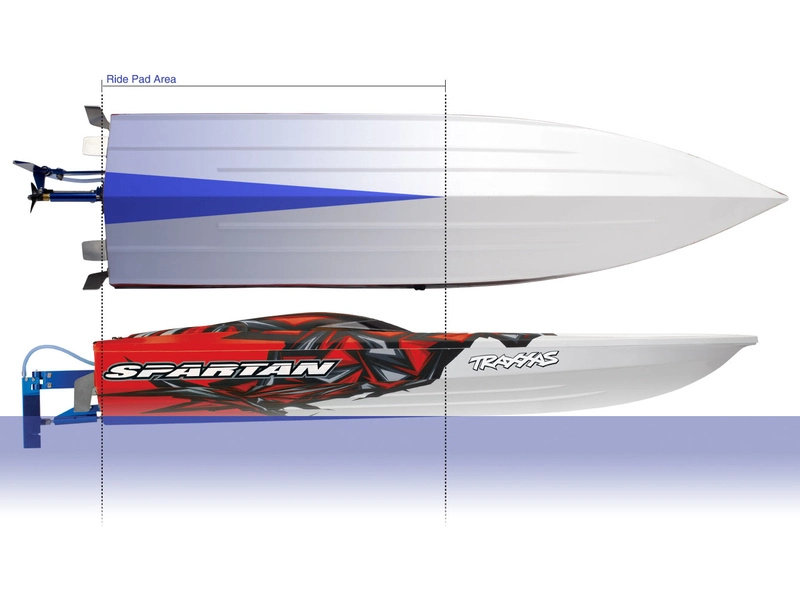 RC loď Traxxas Spartan TQi RTR, ružová