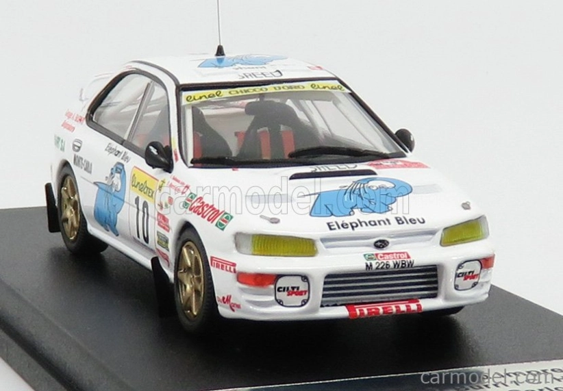 Trofeu Subaru Impreza N 10 Rally Montecarlo 1997 O.burri - C.hofmann 1:43 Bílá
