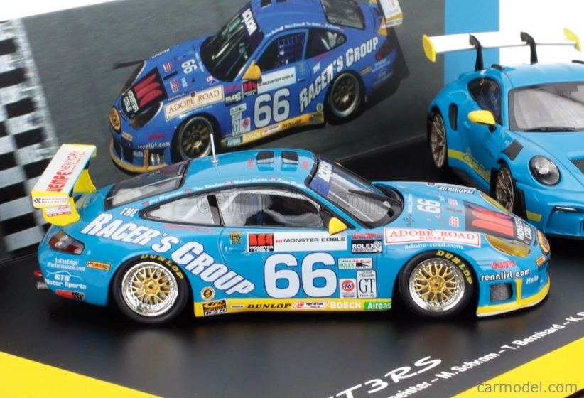 Spark-model Porsche Set 2x 911 996 Gt3 Rs N 66 Racing 2002 + 911 992 Gt3 Rs Coupe 2023 1:43 Různé