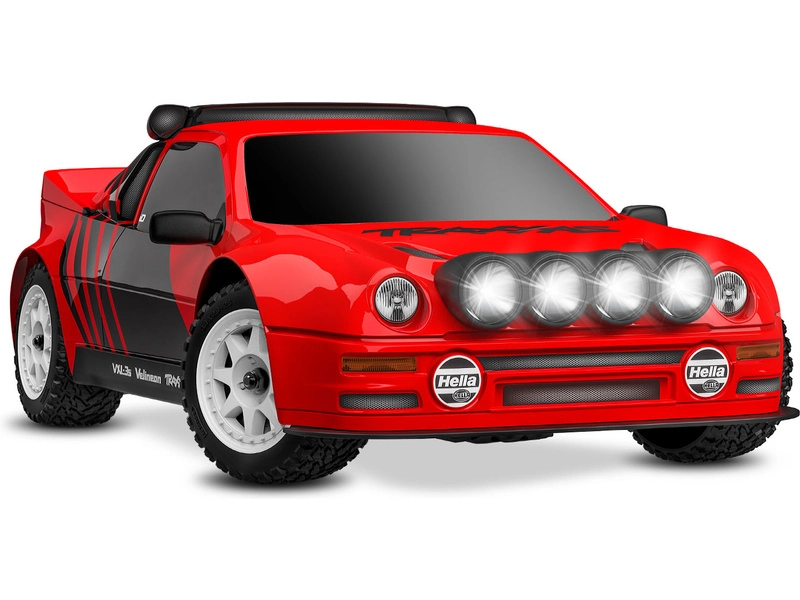 Traxxas Mini Rally Ford RS200 1:12 4WD VXL RTR červená