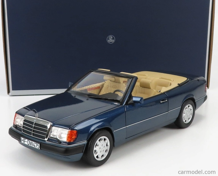 Norev Mercedes benz E-class 300ce 24v (a124) Cabriolet Open 1991 1:18 Námořní Modrá Met