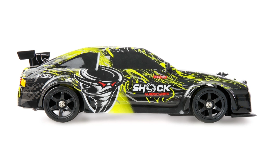 Drift Sport RC Car GTR 4WD 1:16 RTR s dymom a LED osvetlením žlté