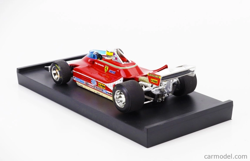 Brumm Ferrari F1 312t4 N 11 World Champion Winner Monza Italy Gp 1979 Jody Scheckter - With Driver Figure 1:43 Red