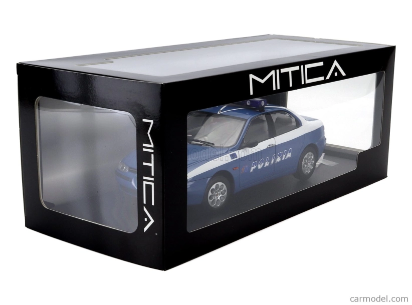 Mitica-diecast Alfa romeo 156 2.0 Twin Spark Polizia Stradale 1997 1:18 Modrá Bílá
