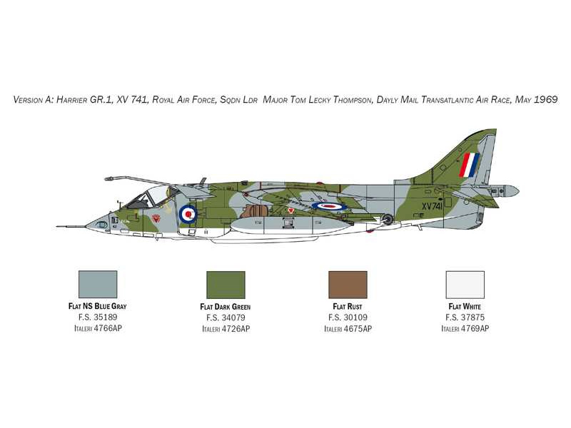 Italeri Harrier GR.1 Transatlantic Air Race 50. výročie (1:72)