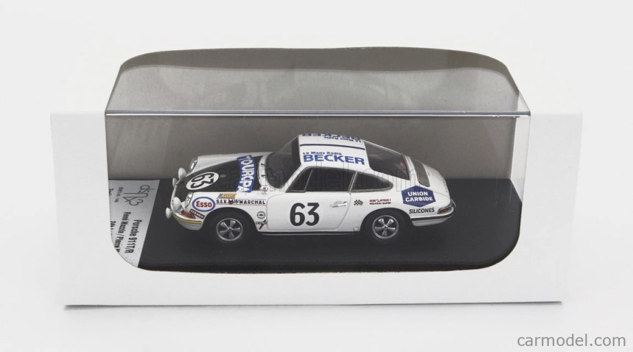 Trofeu Porsche 911t Coupe Team Marcel Martin N 63 24h Le Mans 1969 Rene Mazzia - Pierre Mauroy 1:43 Biela čierna