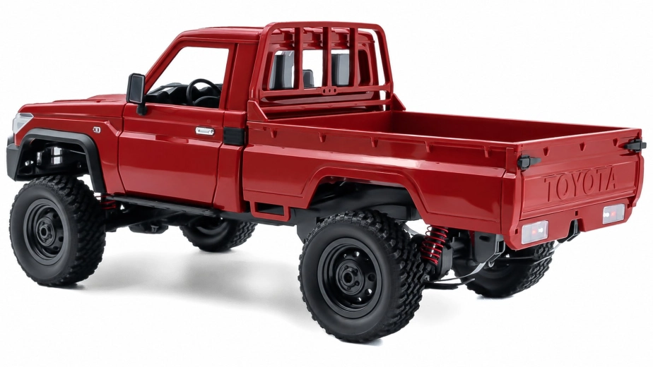 RC auto Land Cruiser Toyota, červená + náhradná batéria