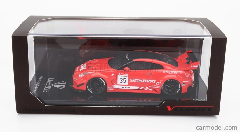 Truescale Nissan Gt-rr (r35) N 35 Lbwk Liberty Walk 2016 1:43 Červená Černá