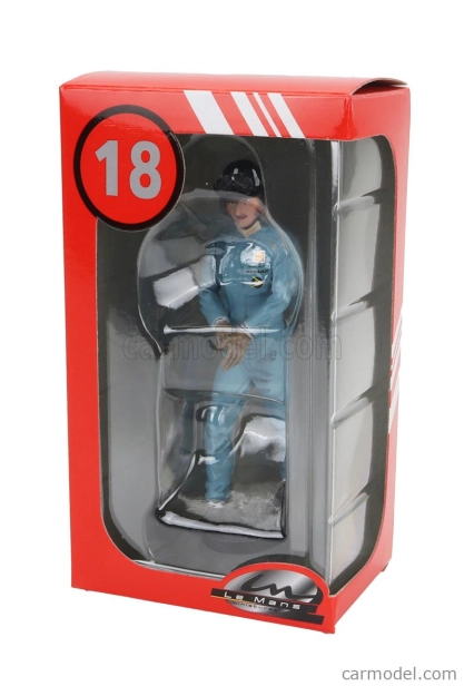 Le mans miniatúry Figúrky F1 Pilot Automobilistico Graham Hill - Pilot Driver 1964 - 1965 1:18 Svetlo modrá