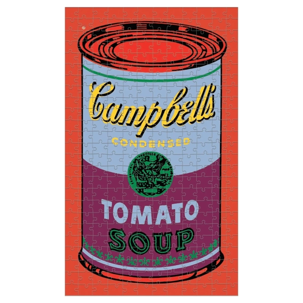 Mudppupy Puzzle v červeno-fialové plechovce Andy Warhol 300 dílků