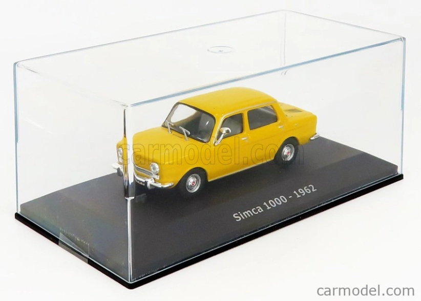 Edicola Simca 1000 1962 - Con Vetrina - With Showcase 1:43 Žlutá